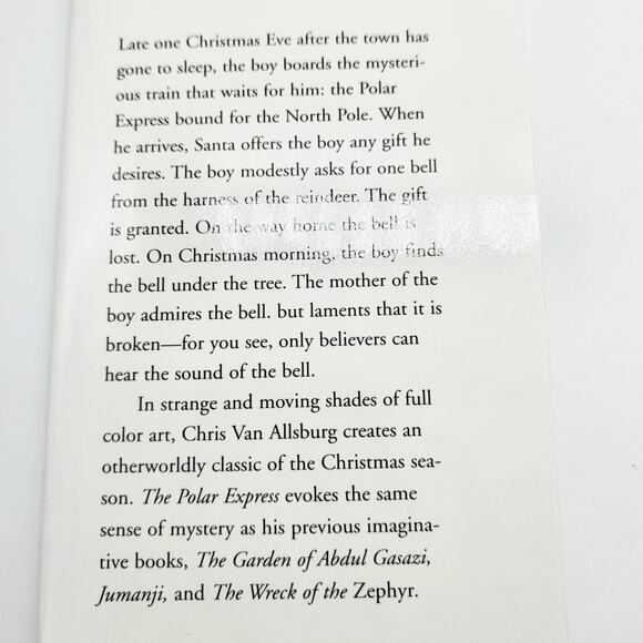 Vtg The Polar Express Book with The Caldecott Medal Trumpet Special Edition EUC - Picture 8 of 10